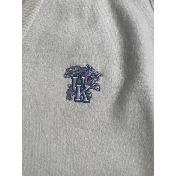 Vintage 90s Antigua of Scottsdale Univ. Of Kentucky Wildcats Sweater vest SZ L - Picture 3 of 7